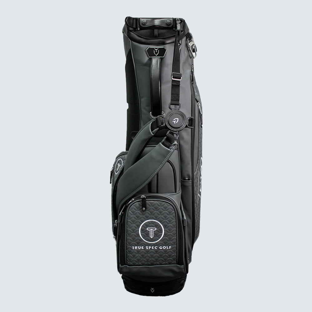 True Spec Golf Player IV Stand Bag - Grey