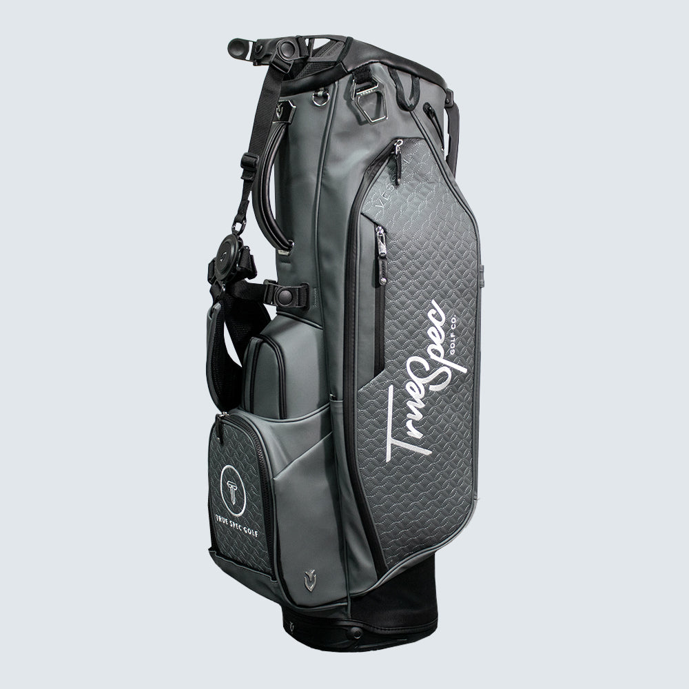 True Spec Golf Player IV Stand Bag Grey True Spec Golf Golf Bags