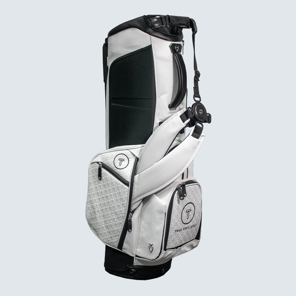 True Spec Golf Player IV Stand Bag - White